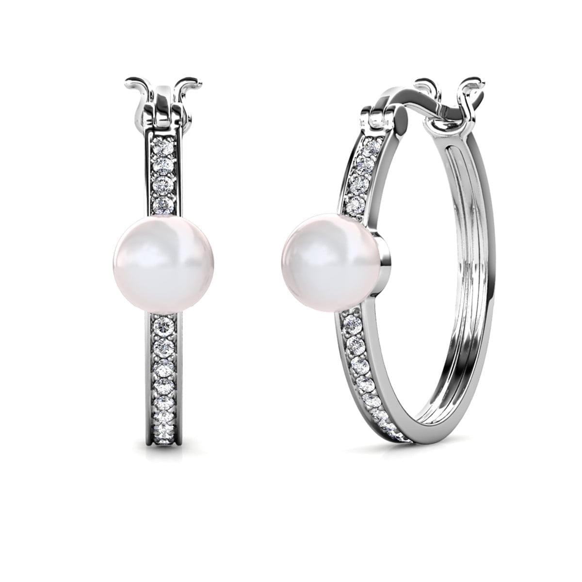 Pack of 3 - Nyla, Daphne, Aspen 18k White Gold Plated Earrings for Women