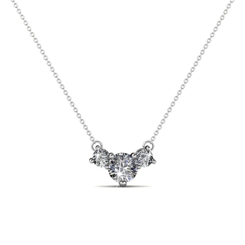 Pack of 3 - Calliope, Sage, Isla 18k White Gold Plated Necklace for Women