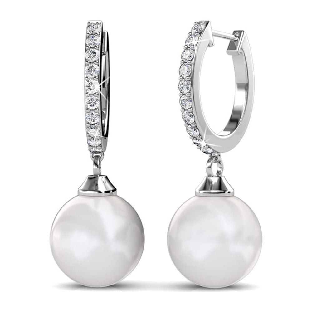 Pack of 3 - Nyla, Daphne, Aspen 18k White Gold Plated Earrings for Women