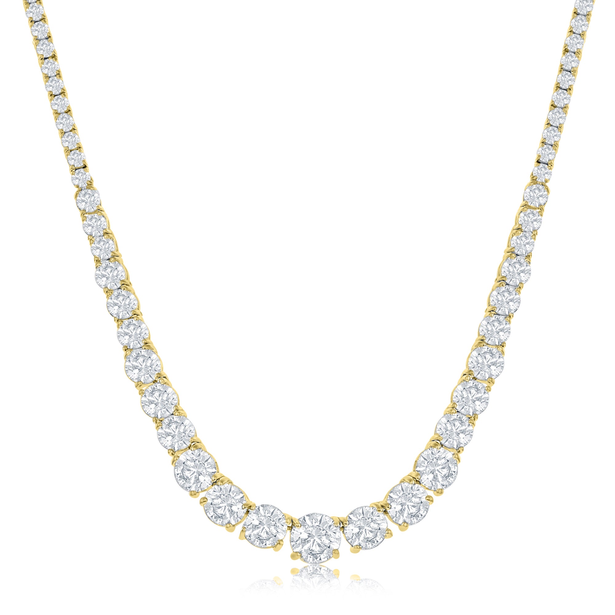 Whitney 18k White Gold Plated Necklace with Simulated Diamond Crystals