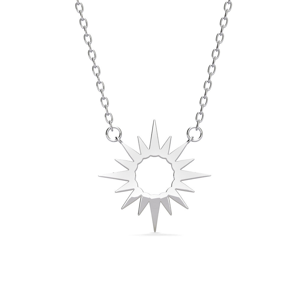 Evie 18k White Gold Plated Necklace with Swarovski Crystals