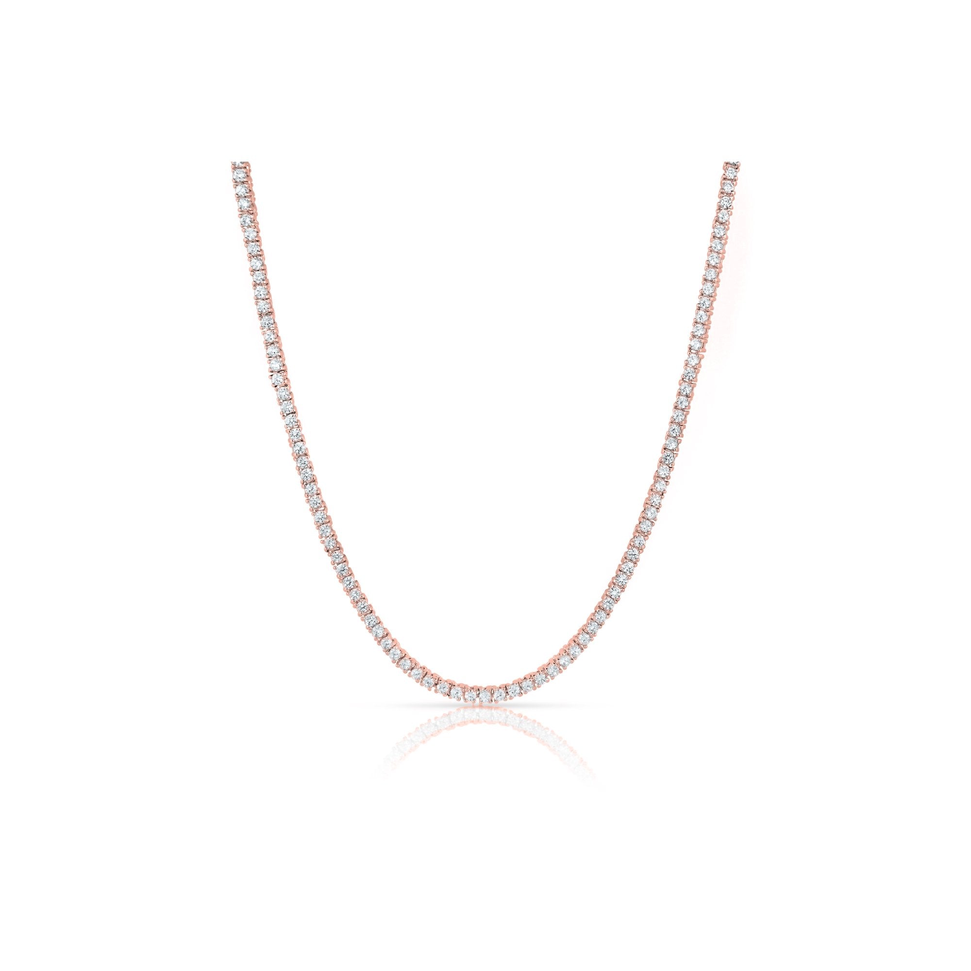 Kaylee 18k White Gold Plated Necklace with Simulated Diamond Crystals