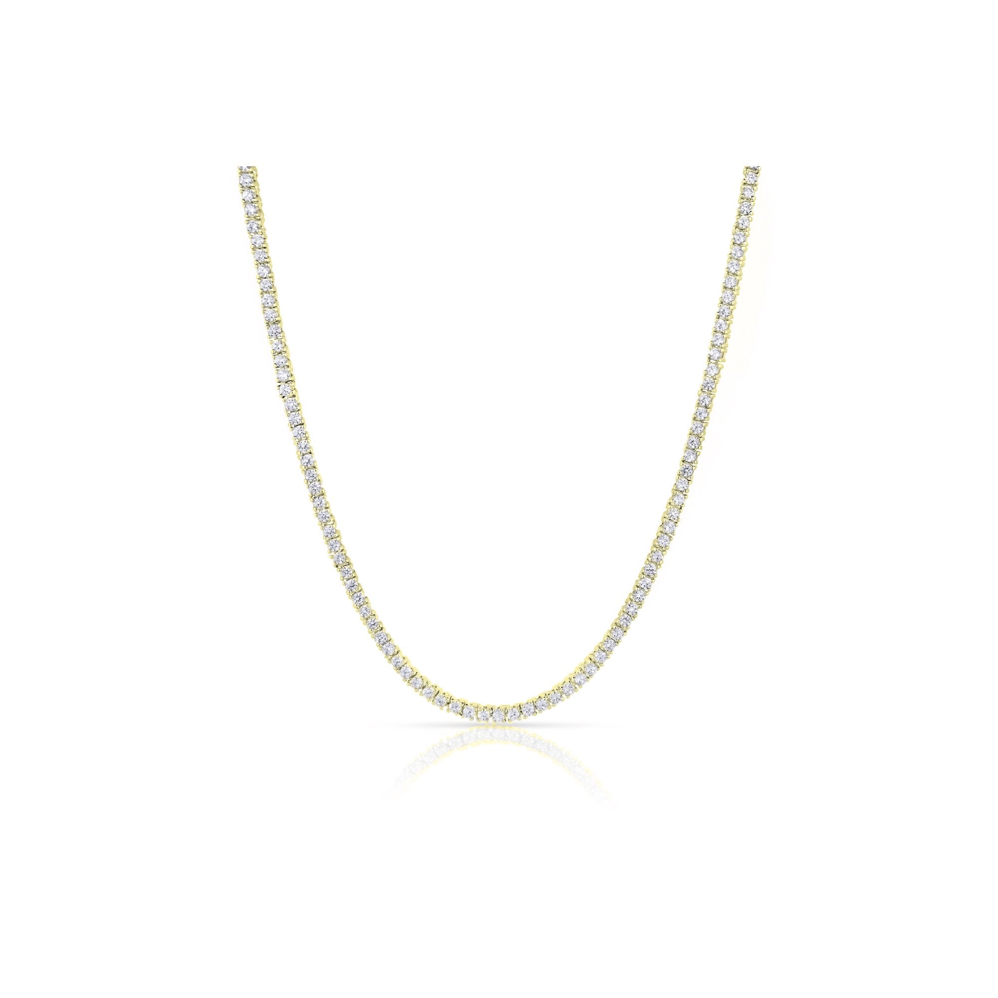 Kaylee 18k White Gold Plated Necklace with Simulated Diamond Crystals