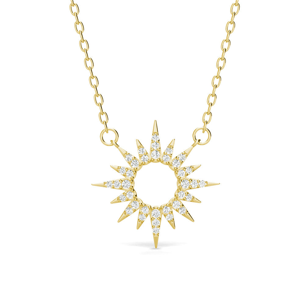 Evie 18k White Gold Plated Necklace with Swarovski Crystals