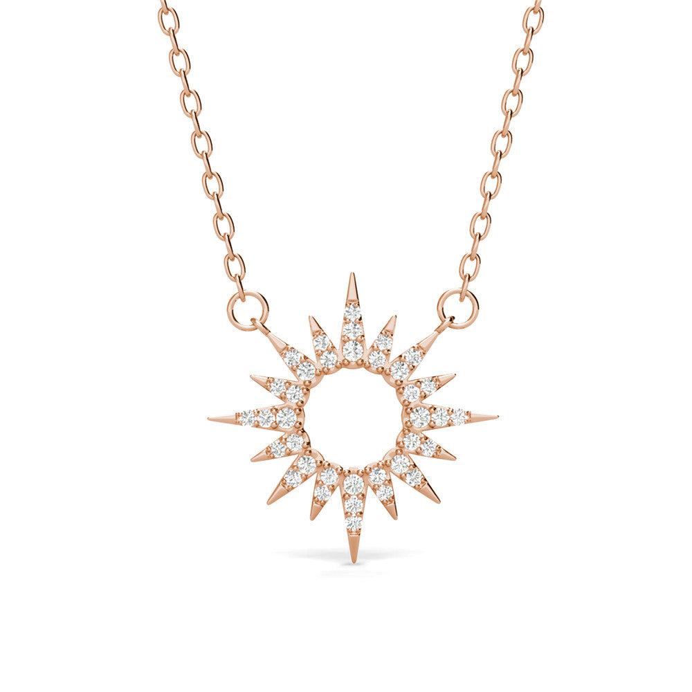 Evie 18k White Gold Plated Necklace with Swarovski Crystals