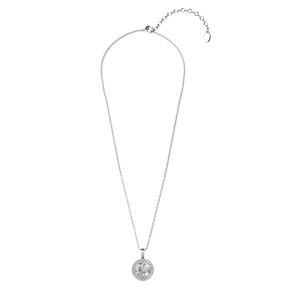 Moissanite by Cate & Chloe Jordan 18k Gold Plated 925 Sterling Silver Necklace 0.95tcw