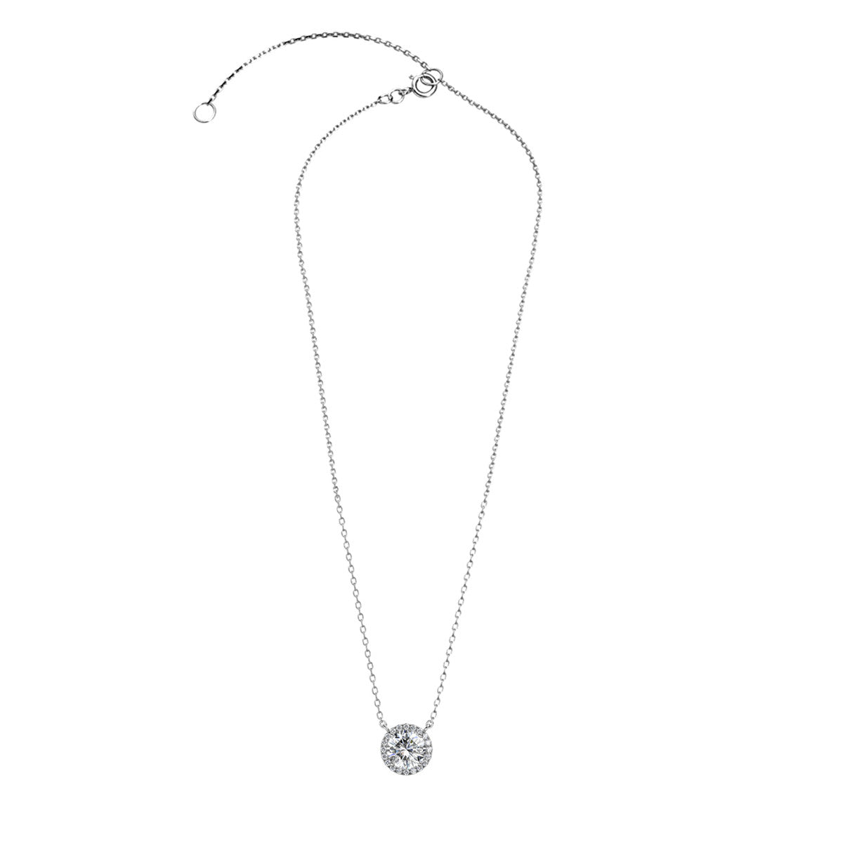 Moissanite by Cate & Chloe Sutton 18k Gold Plated 925 Sterling Silver Necklace 1.1tcw
