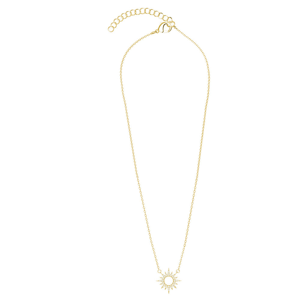 Evie 18k White Gold Plated Necklace with Swarovski Crystals