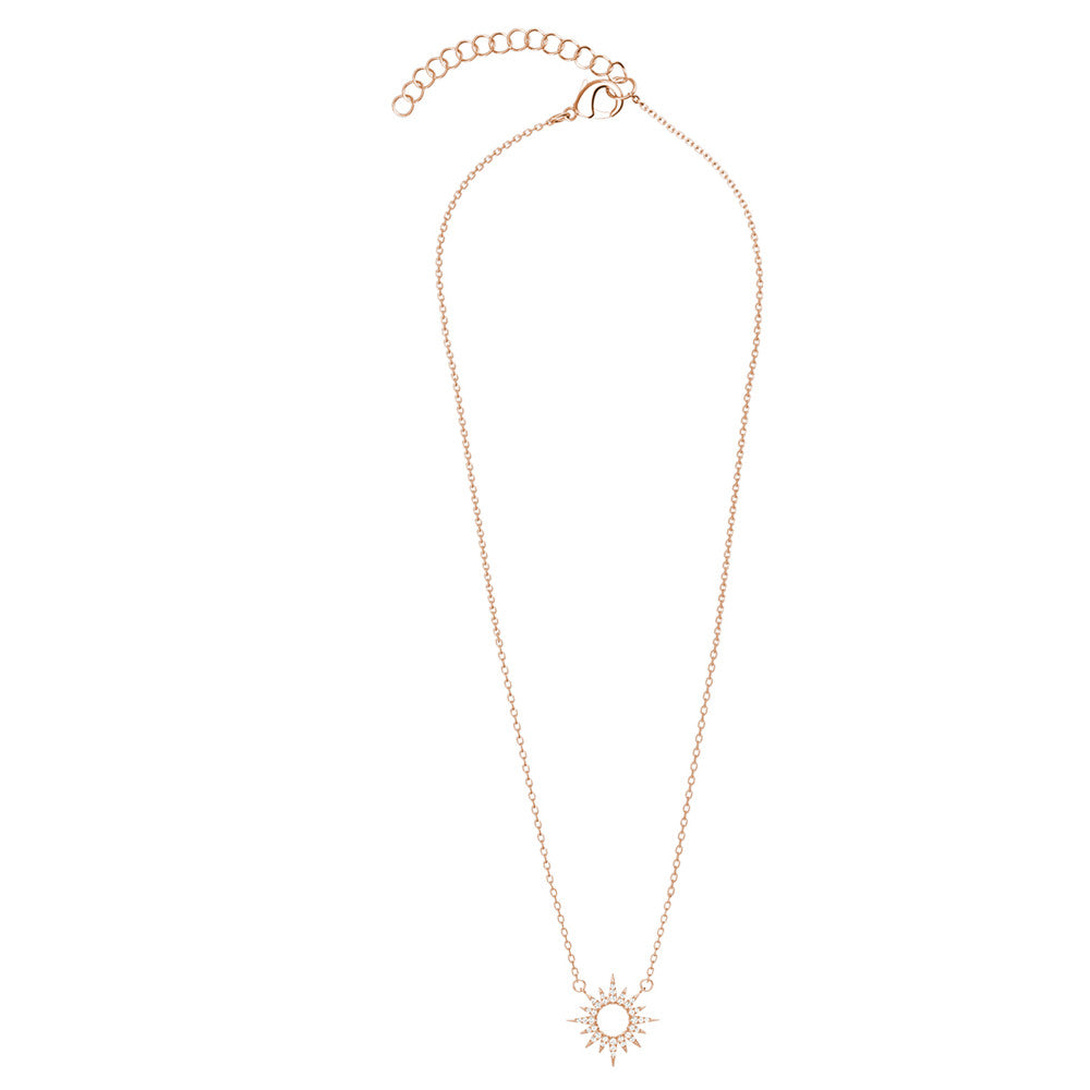 Evie 18k White Gold Plated Necklace with Swarovski Crystals