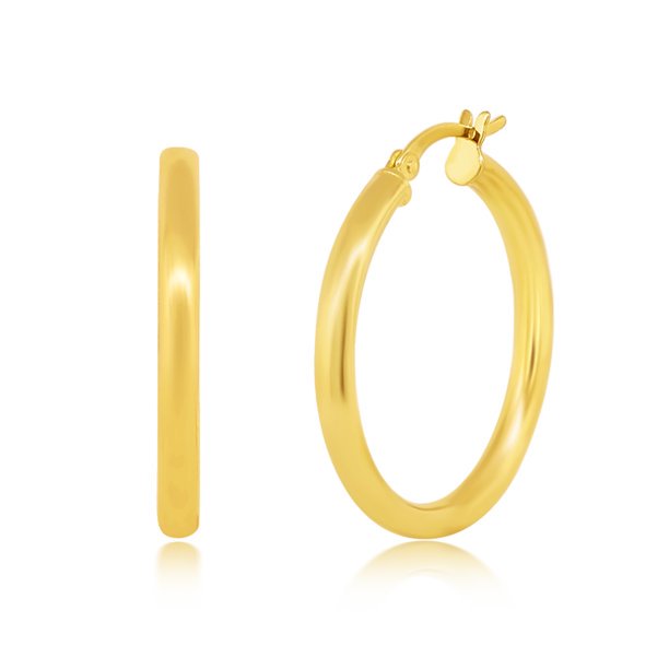 Amy 18k White Gold Plated 20mm/30mm Hoop Earrings