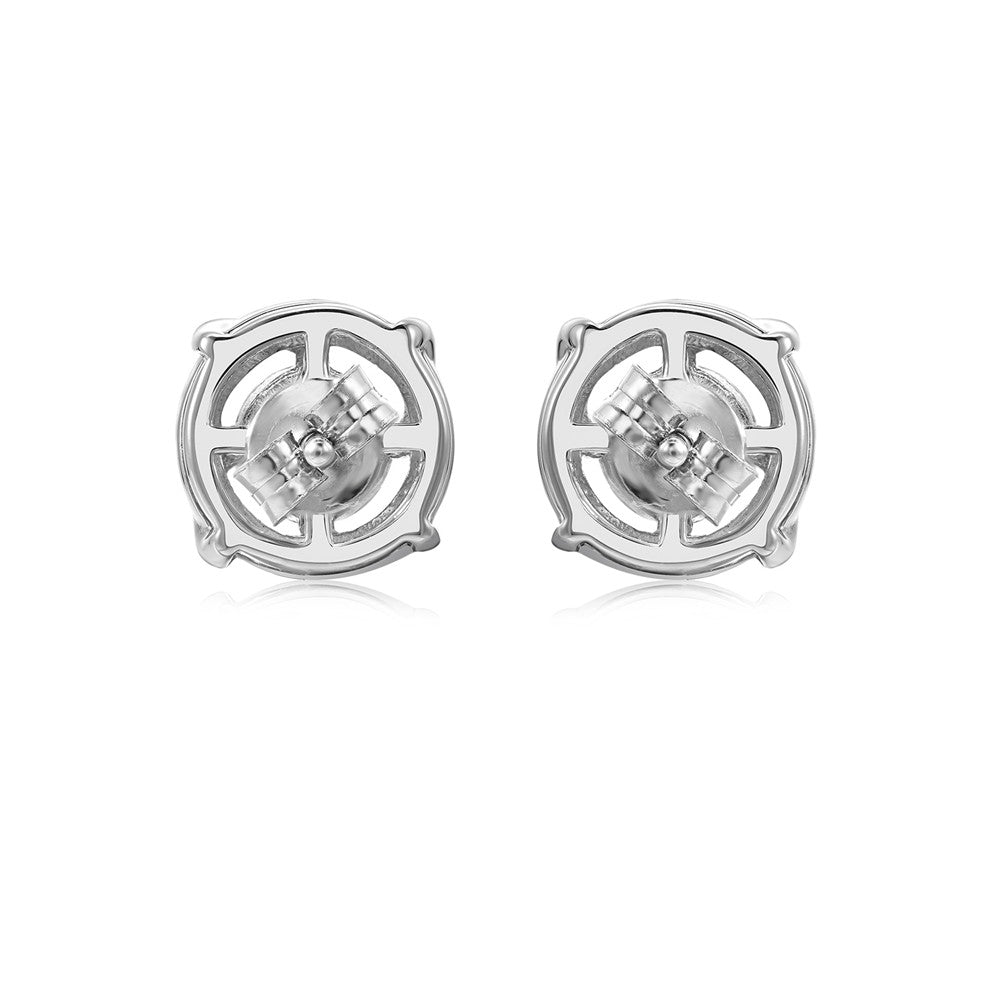 Moissanite by Cate & Chloe Jemma 18k Gold Plated 925 Sterling Silver Stud Earrings 1.12tcw