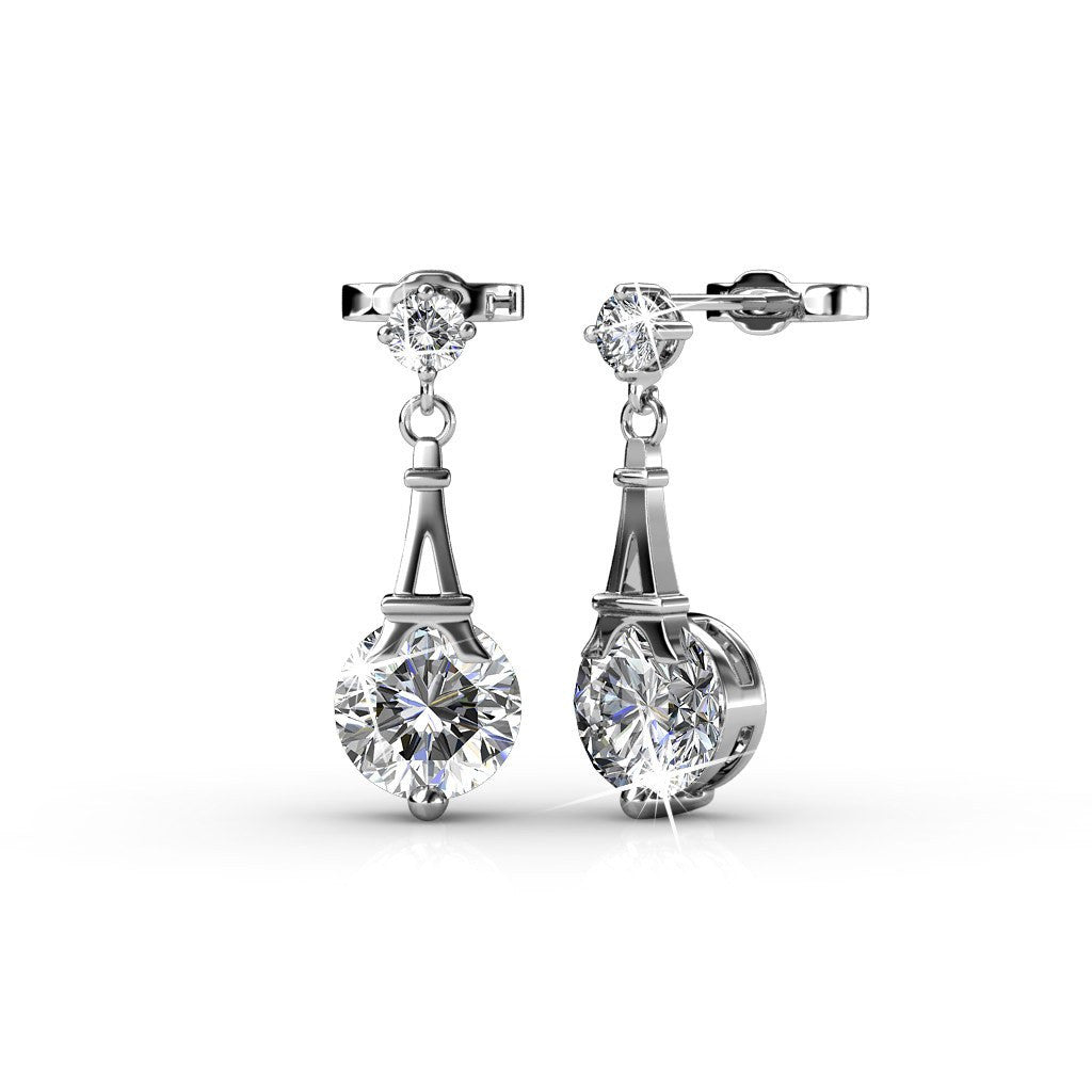 Earrings,Jewelry,Swarovski - Isla "Ethereal" 18k White Gold Swarovski Earrings