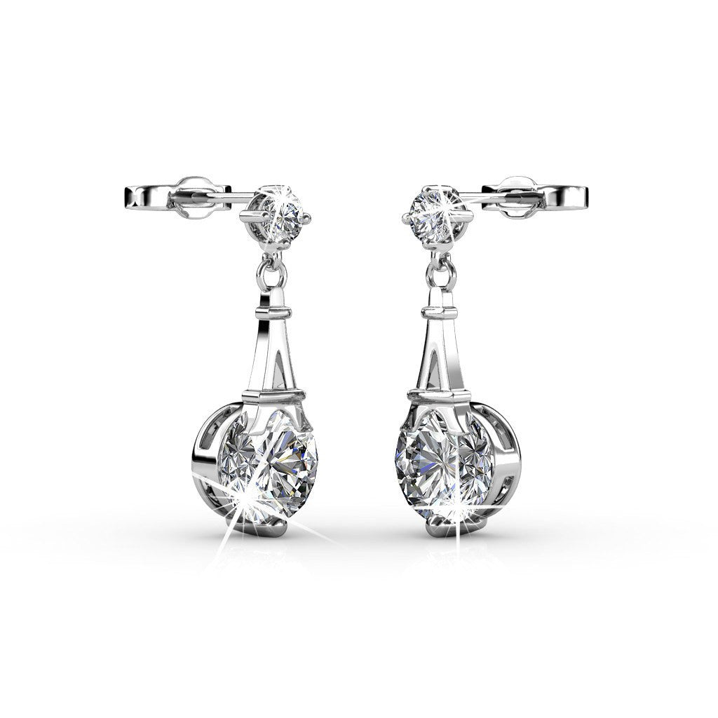 Earrings,Jewelry,Swarovski - Isla "Ethereal" 18k White Gold Swarovski Earrings