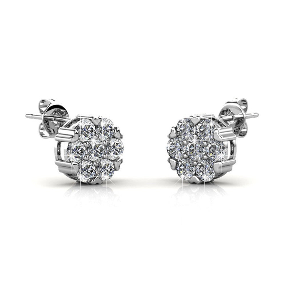 Earrings,Jewelry,Swarovski - Remy “Remedy” 18k White Gold Swarovski Studs
