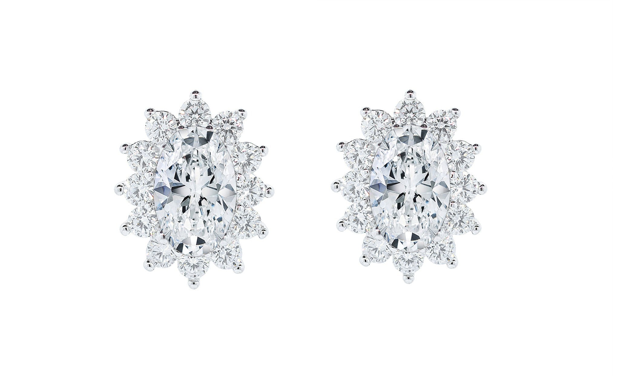 Jewelry, Earrings, Stud Earrings - Sage "Wisdom" 18k White Gold Plated Earrings