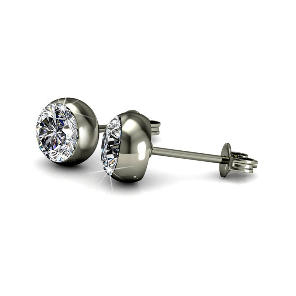 Jewelry, Earrings, Studs, Silver, Swarovski - Blaire “Majestic” 18k White Gold Swarovski Studs
