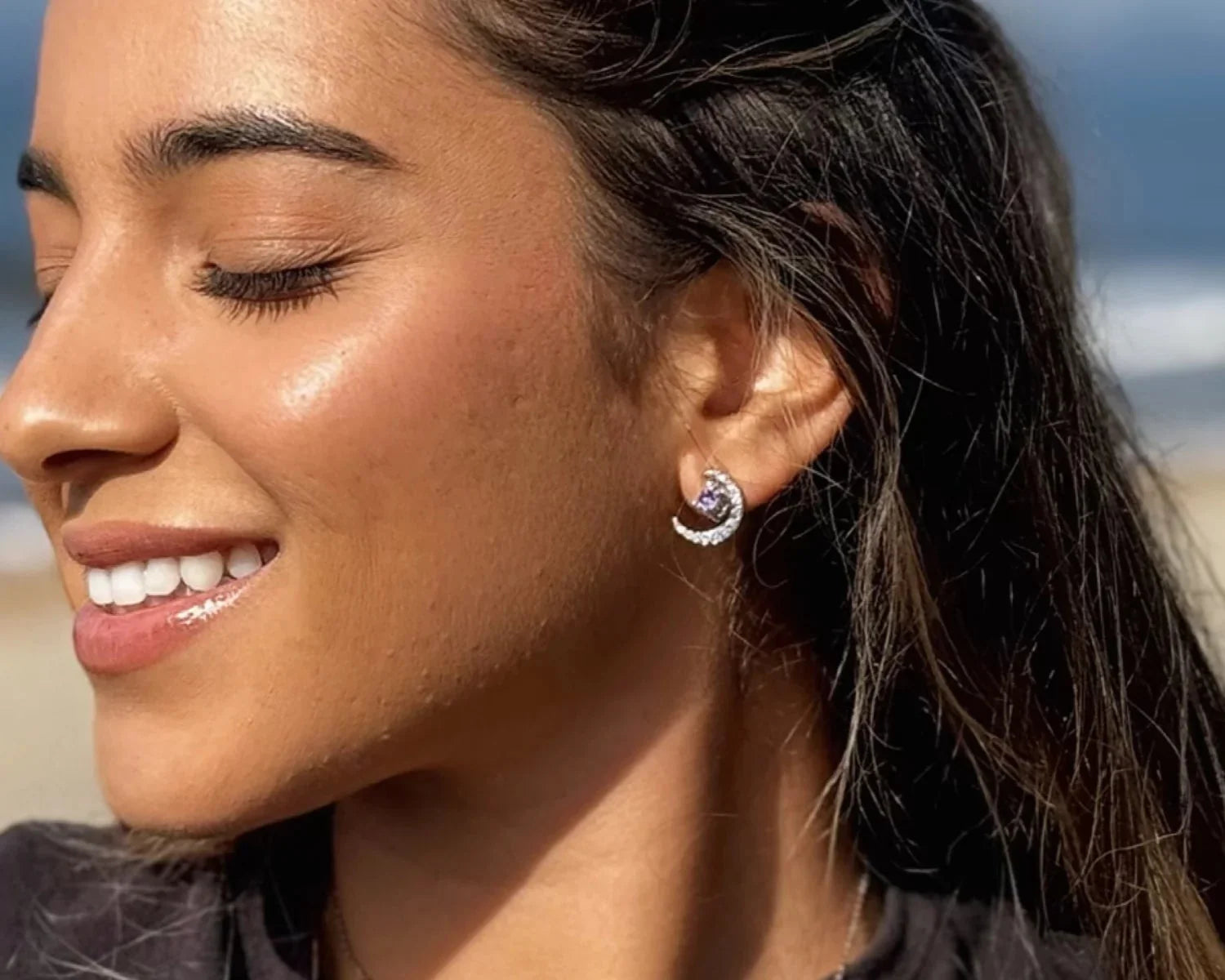 jewelry expert reviews of 18k gold plated hoop earrings with Swarovski crystals