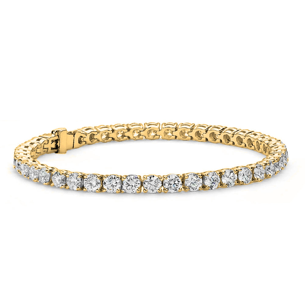 Olivia 18k White Gold Plated Tennis Bracelet with Simulated Diamond Cubic Zirconia Crystals