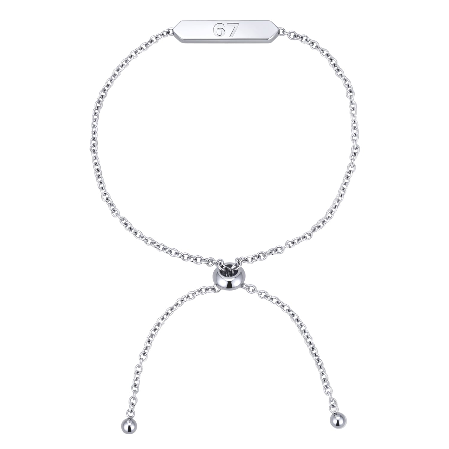 Kathryn 18k White Gold Plated 67 Bracelet for Women