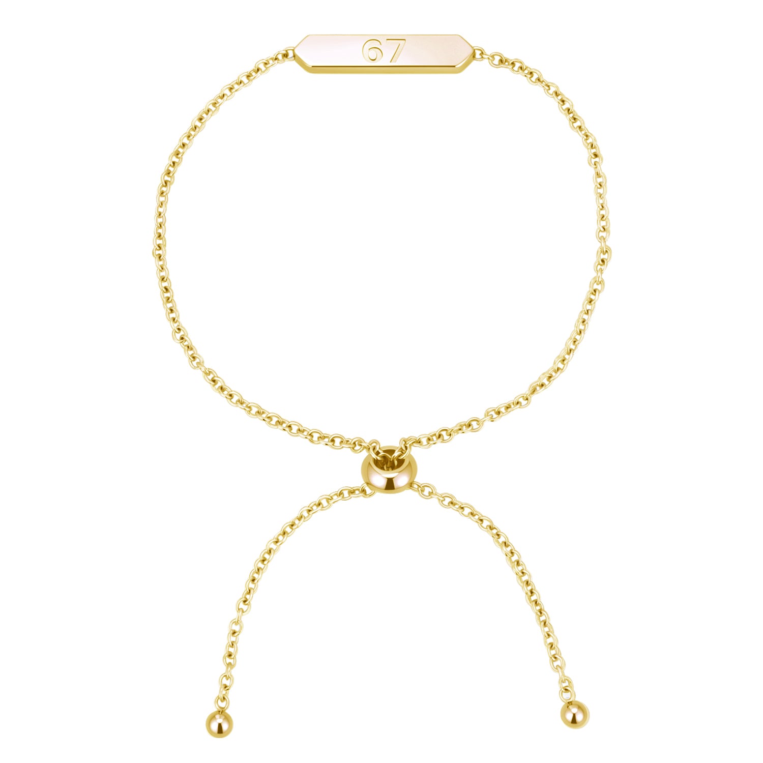 Kathryn 18k White Gold Plated 67 Bracelet for Women