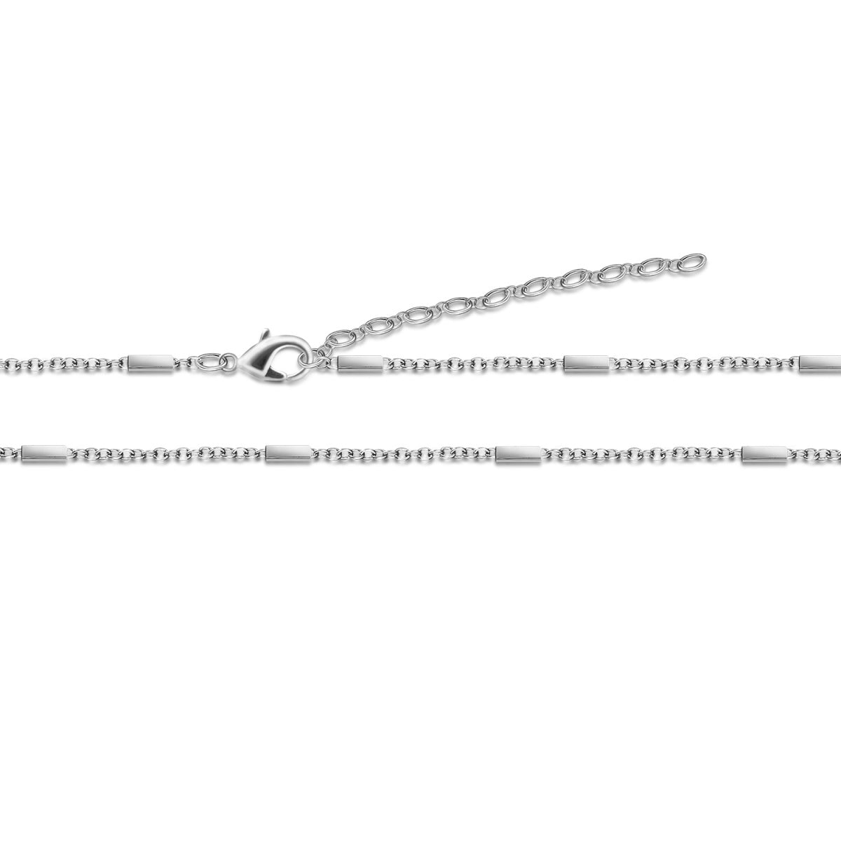 Cassidy 18k White Gold Plated Stacking Necklace Chain