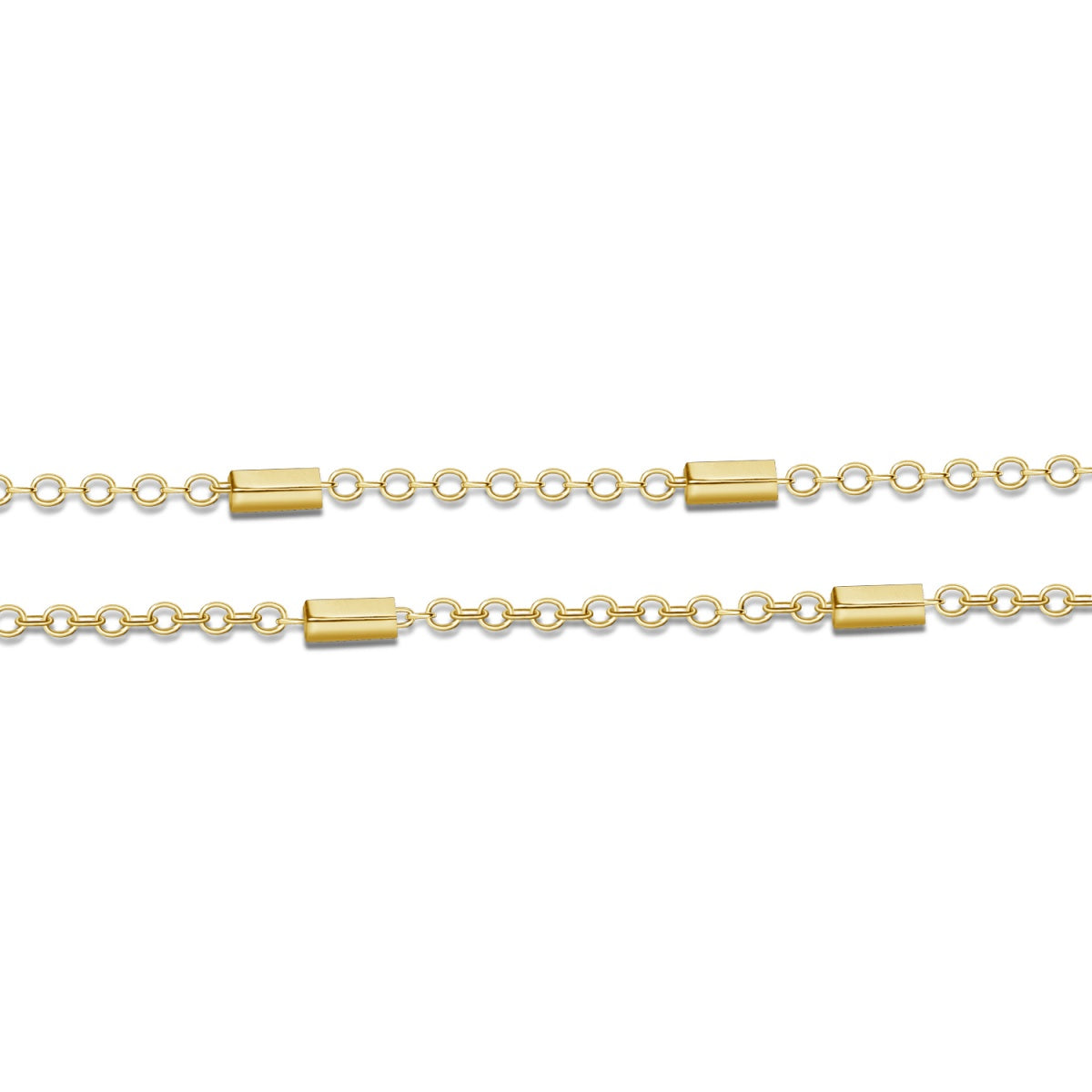 Cassidy 18k White Gold Plated Stacking Necklace Chain