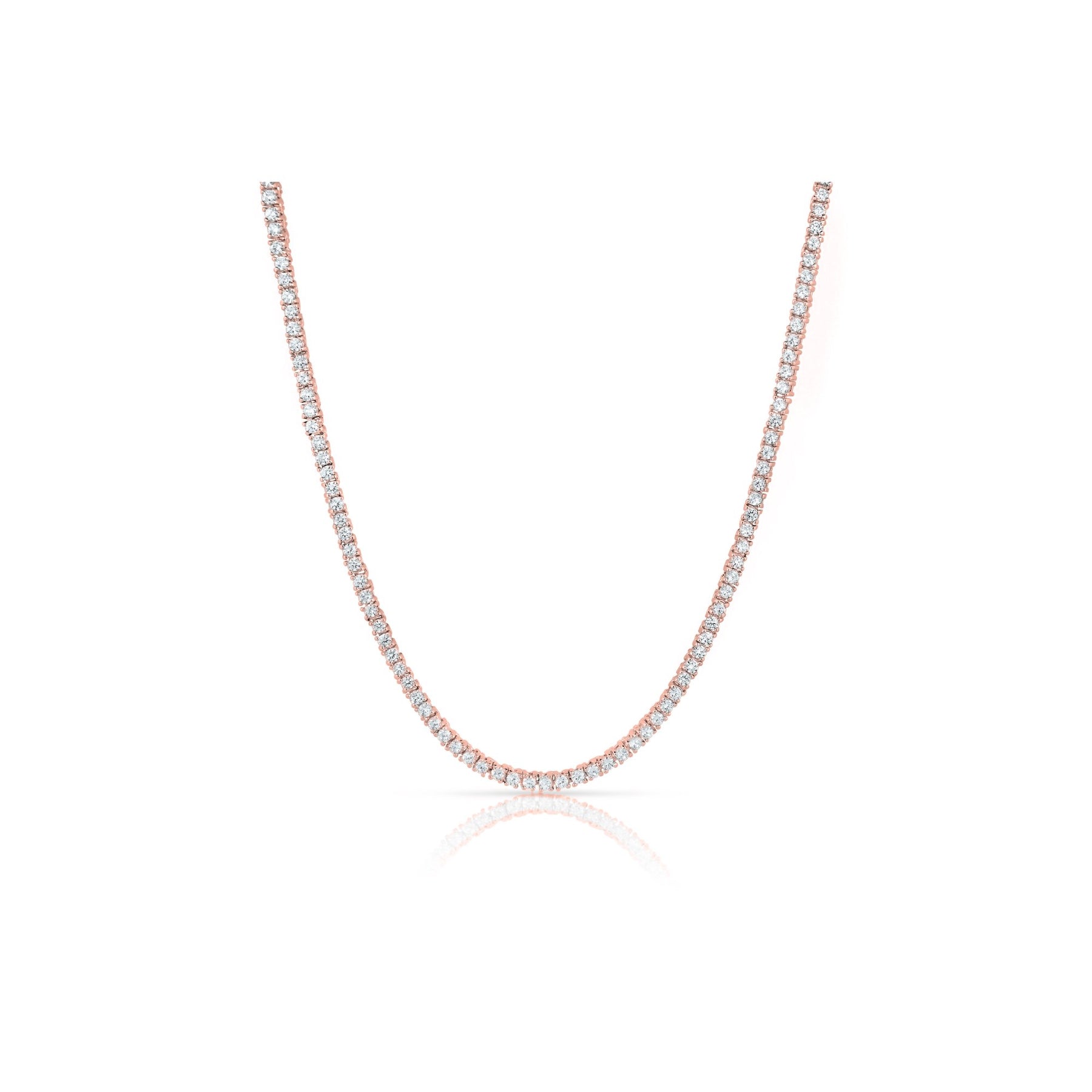 Kaylee 18k White Gold Plated Necklace with Simulated Diamond Crystals