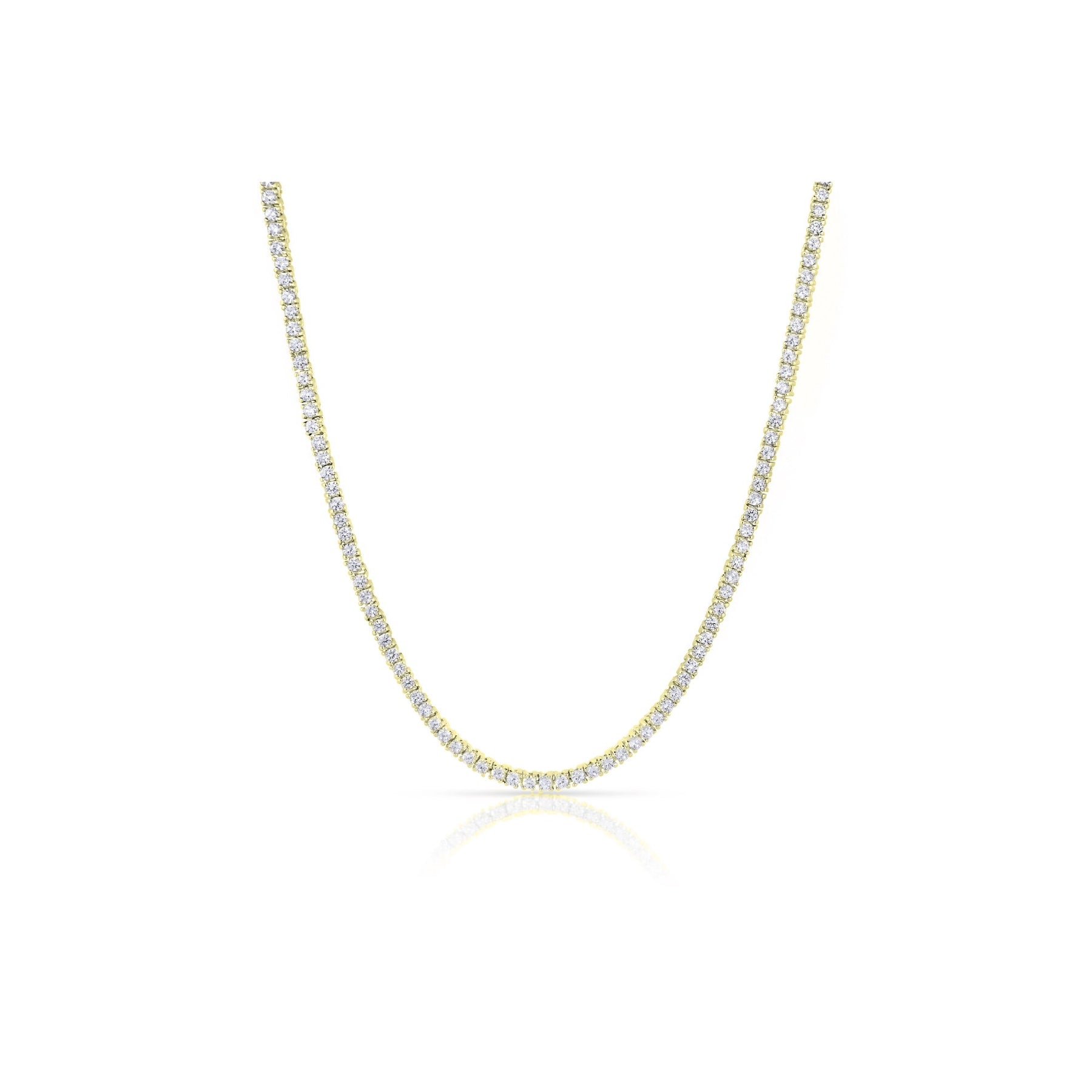 Kaylee 18k White Gold Plated Necklace with Simulated Diamond Crystals
