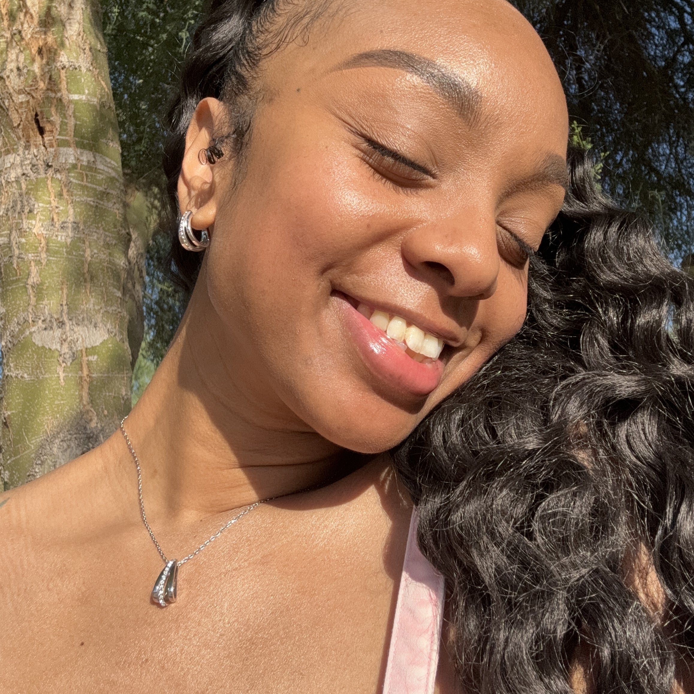 Bella 18k White Gold Necklace and Earrings Jewelry Set with Swarovski Crystals