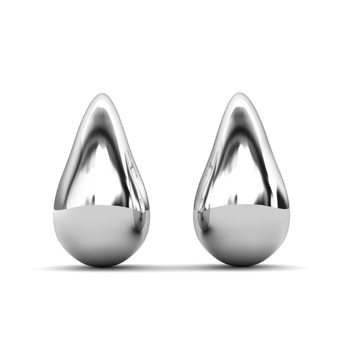 Olive 18k White Gold Plated Teardrop Earrings & Limited Edition Ombre Message Card