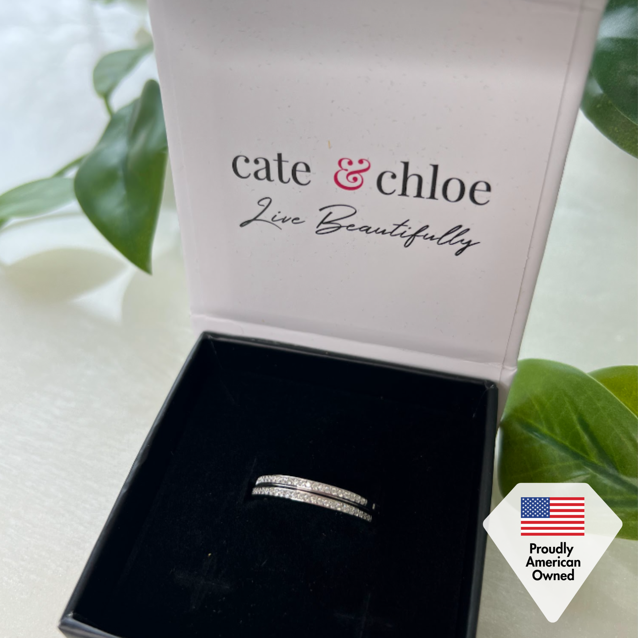 Moissanite by Cate & Chloe Delaney 18k White Gold Plated 25mm 925 Sterling Silver Stud Earrings 0.23tcw