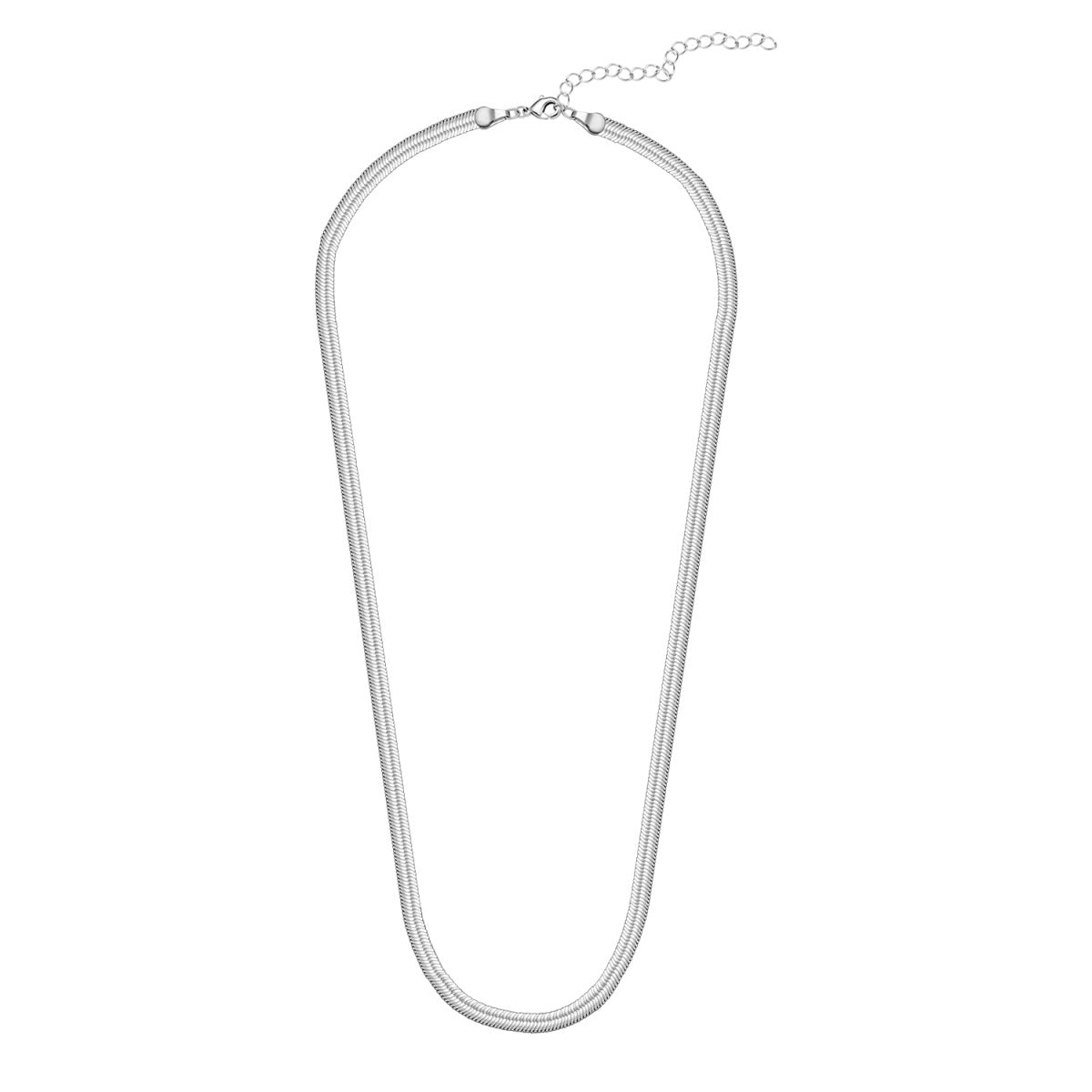 Delayne 18k White Gold Plated Stacking Necklace Chain