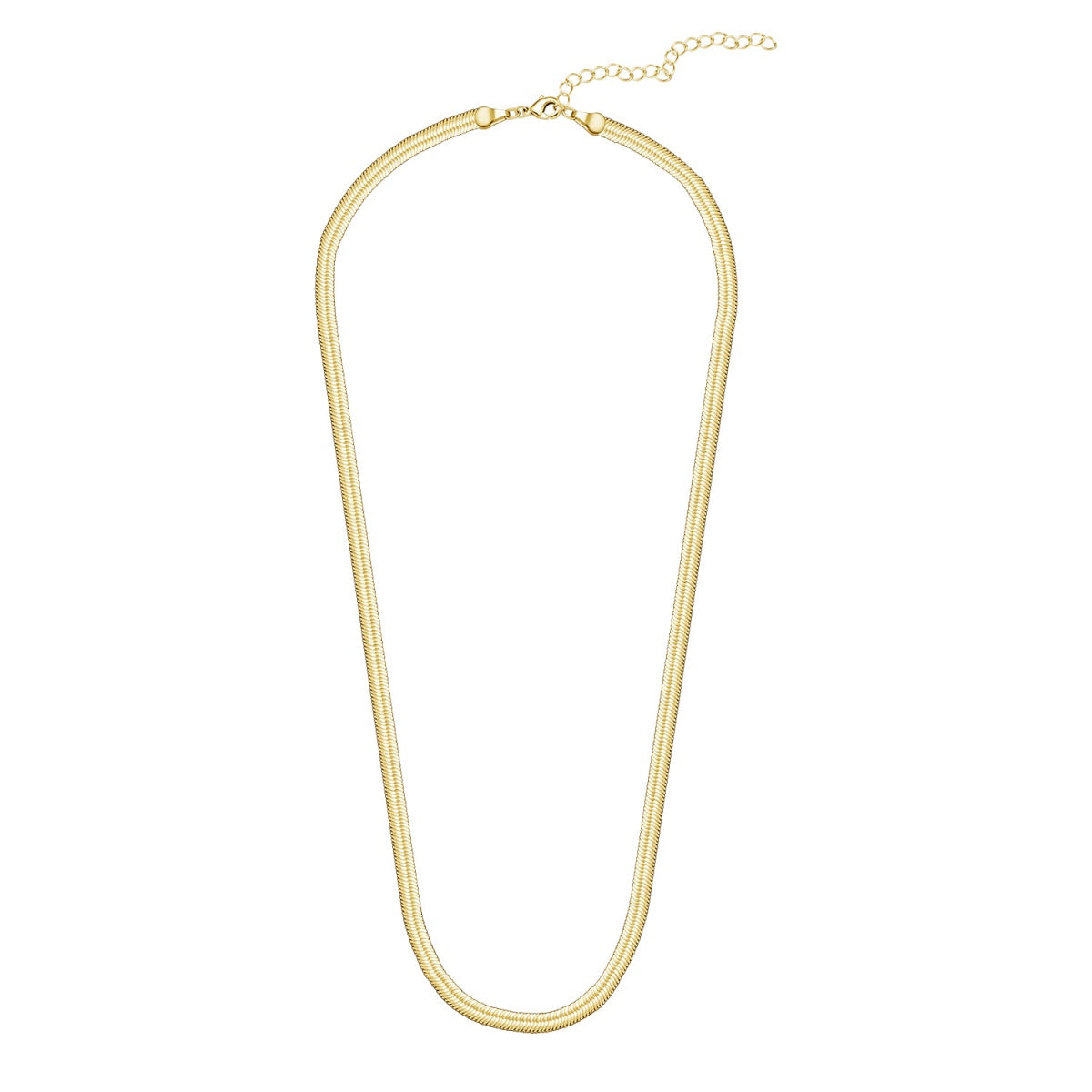Delayne 18k White Gold Plated Stacking Necklace Chain