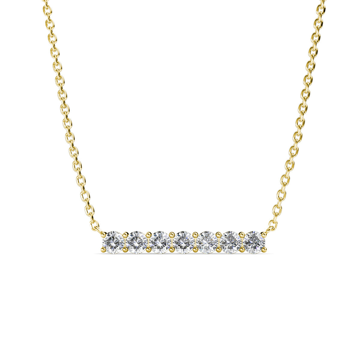 Lynn 18k White Gold Plated Necklace with Swarovski Crystals