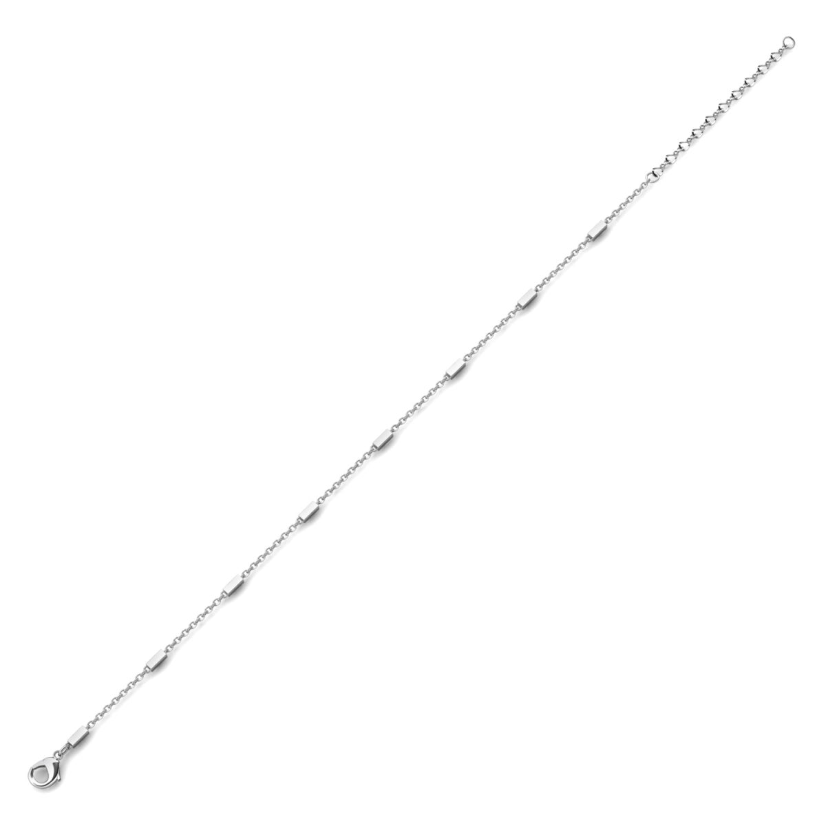 Marlee 18k White Gold Plated Stacking Bracelet Chain