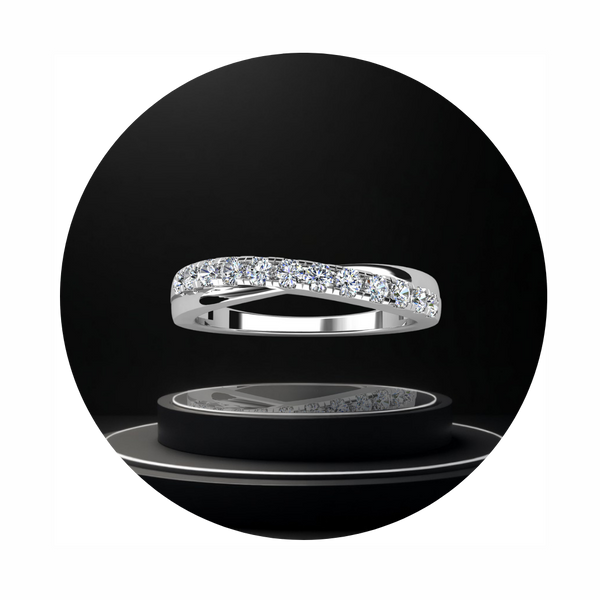 Moissanite Wedding Bands