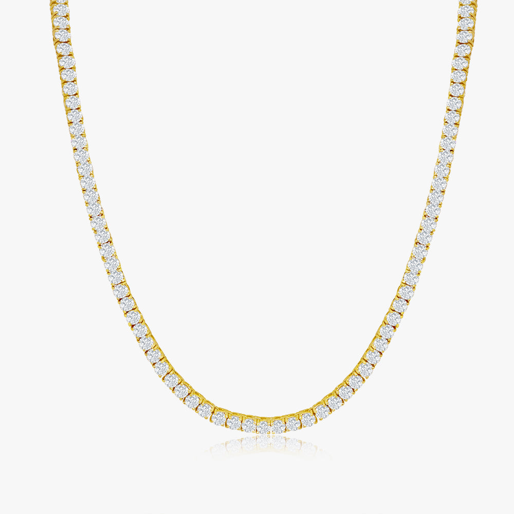 Olivia 18k White Gold Plated Necklace with Simulated Diamond Crystals