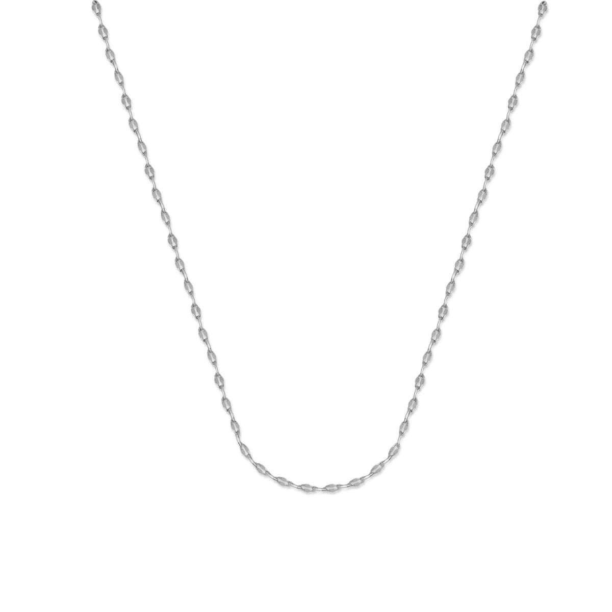 Raegan 18k White Gold Plated Stacking Necklace Chain