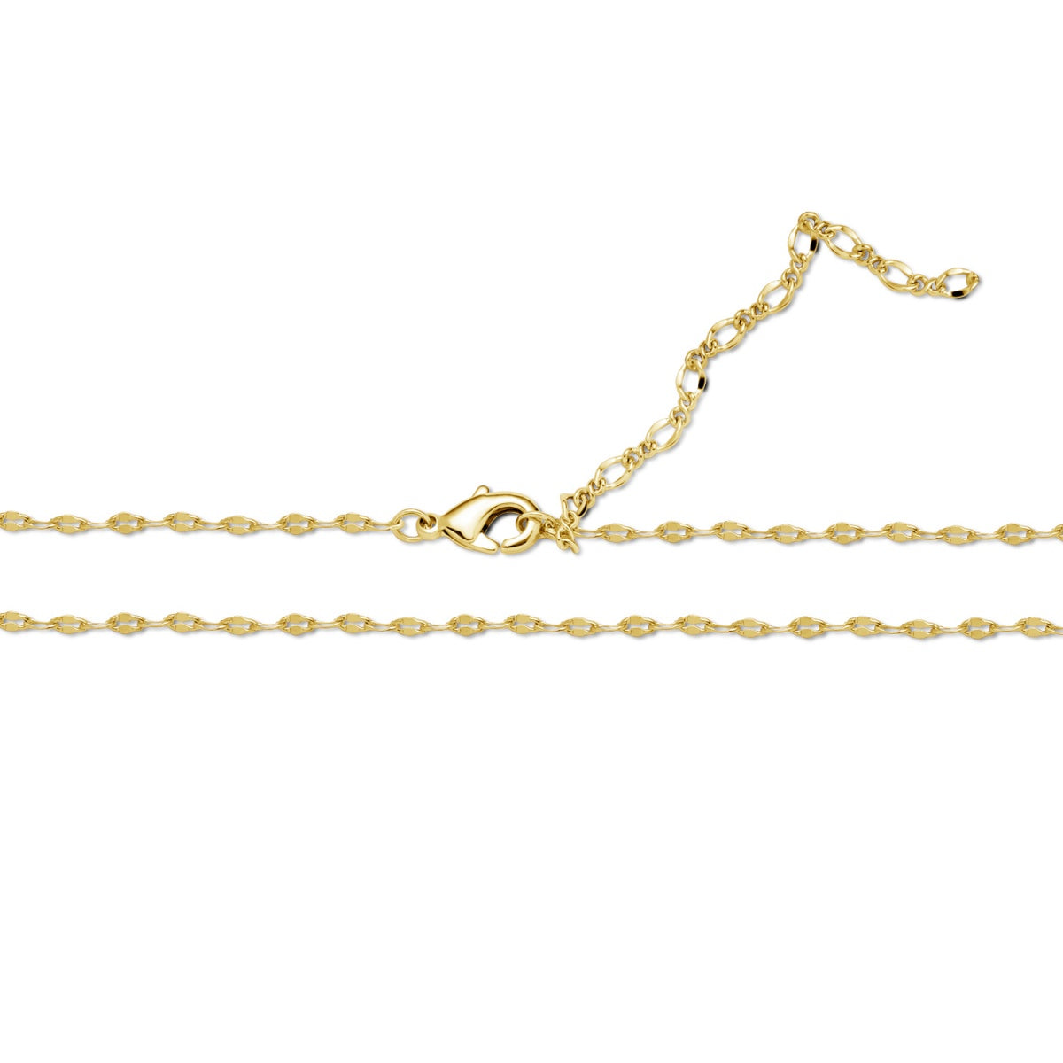 Raegan 18k White Gold Plated Stacking Necklace Chain