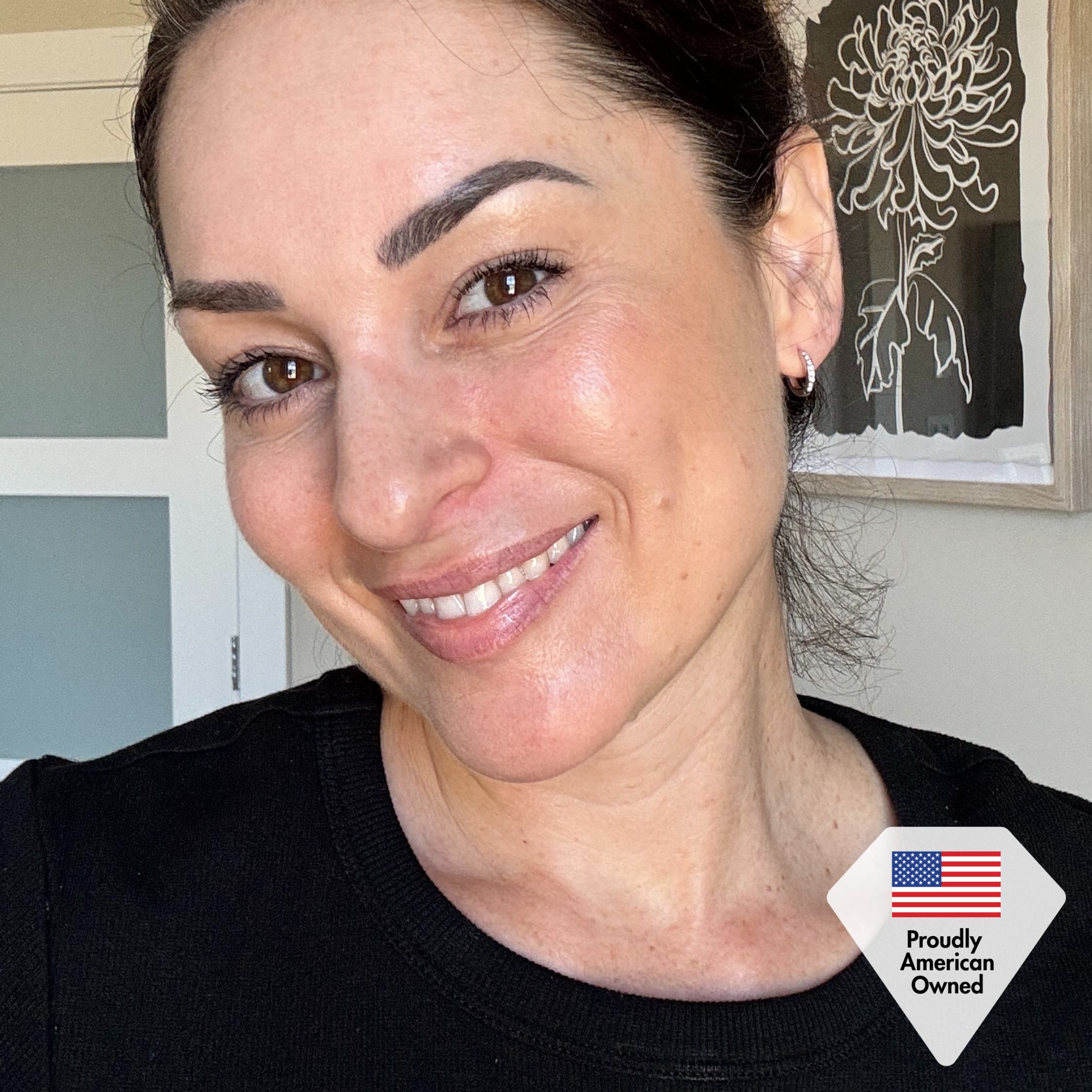 Skye 18k White Gold Plated 12mm Crystal Hoop Earrings with Swarovski Crystals