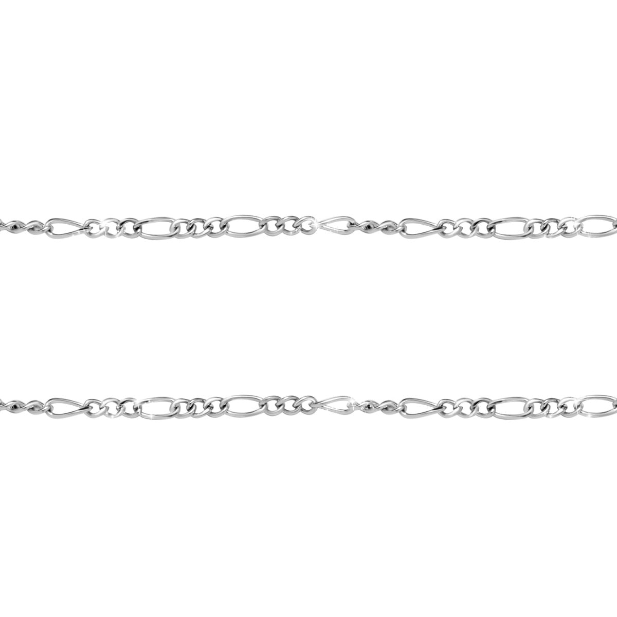 Victoria 18k White Gold Plated Stacking Necklace Chain