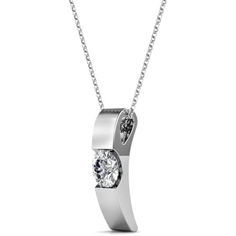 Nailea 18k White Gold Plated Pendant Necklace