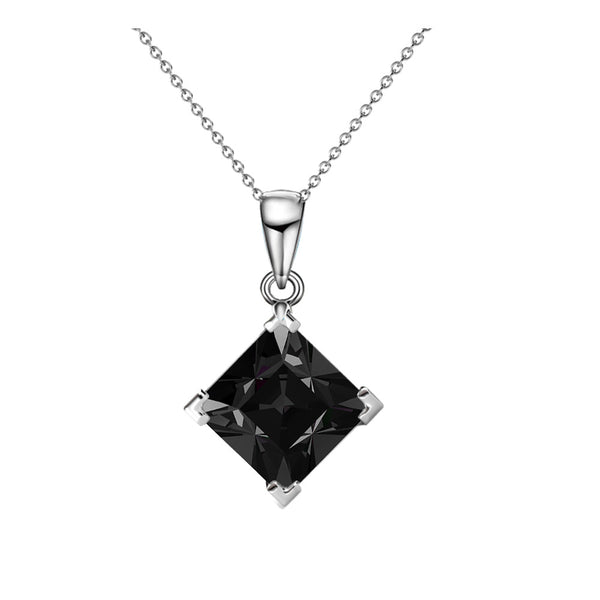 Samantha white gold pendant necklace
